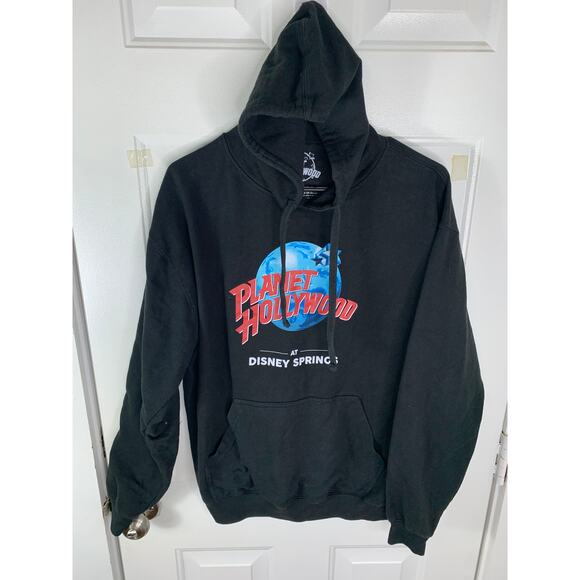 Planet Hollywood Disney Springs Black Hoodie Men’s Large - Picture 1 of 5